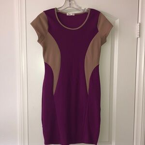 love J Colorblock Stretch Mini Dress